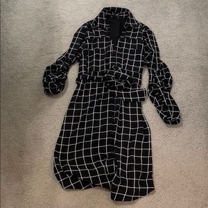 Express Black plaid dress
